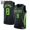 NBA Boston Celtics Trikot Kristaps Porzingis Nike 2024-25 City Edition Schwarz Swingman - Kinder